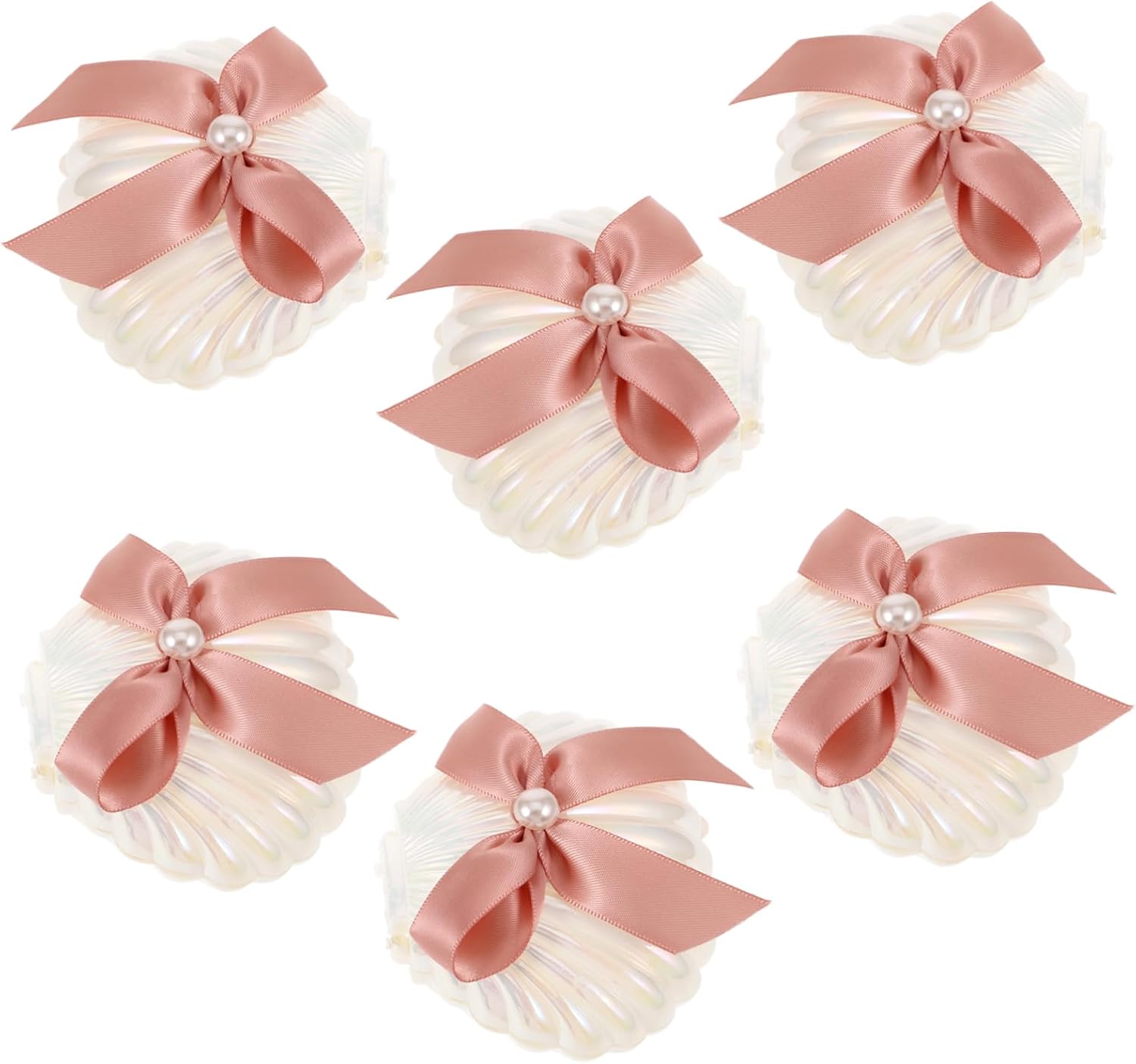 PRETYZOOM 18pcs Shell Shape Candy Boxes for Weddings and Parties