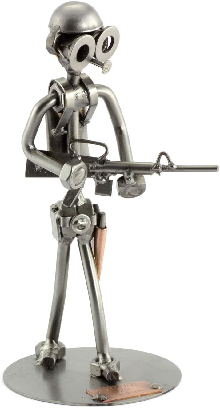 Soldier Steelman24 Nuts Bolts Sculpture Figurine