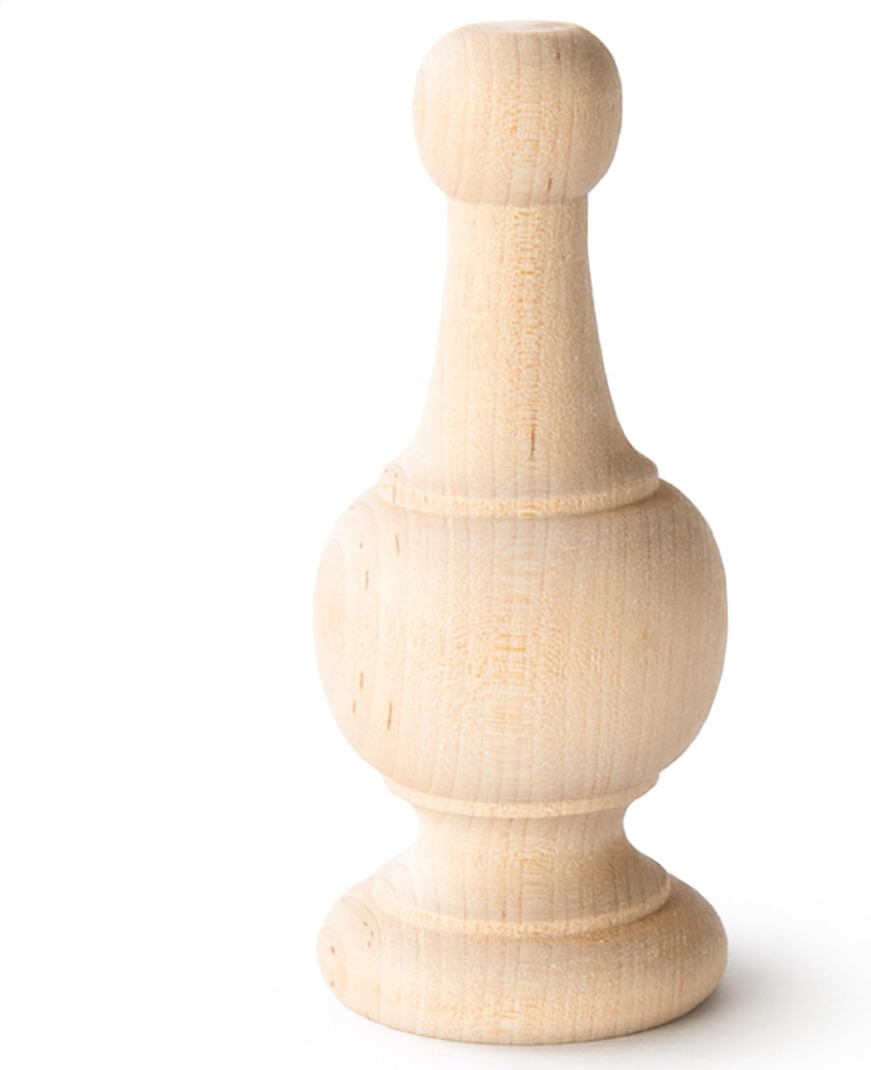 Pinehurst Crafts Decorative Wooden Curtain Rod Finials Pack of 4