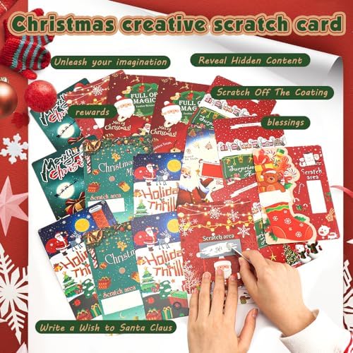 16 Christmas Scratch-Off Cards for Fun and Surprise