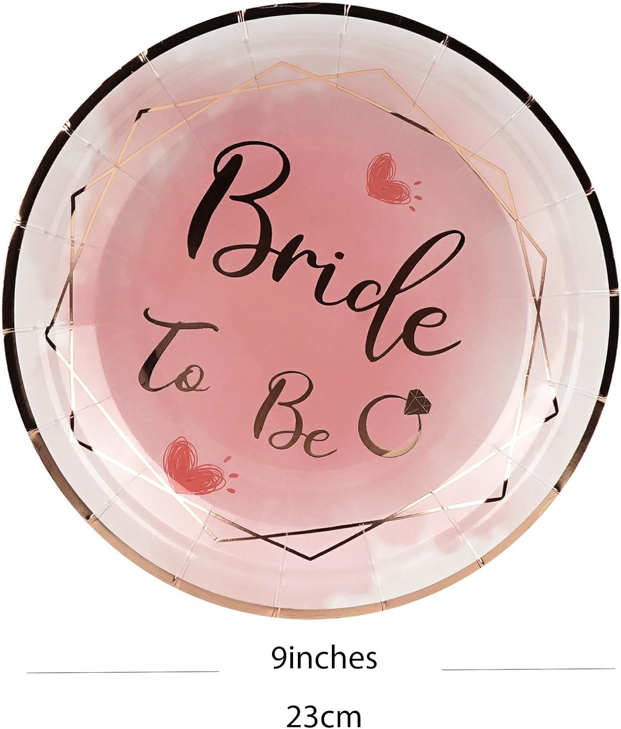 SHIDOW Bachelorette Party Paper Plates 30Pcs 9 Inch