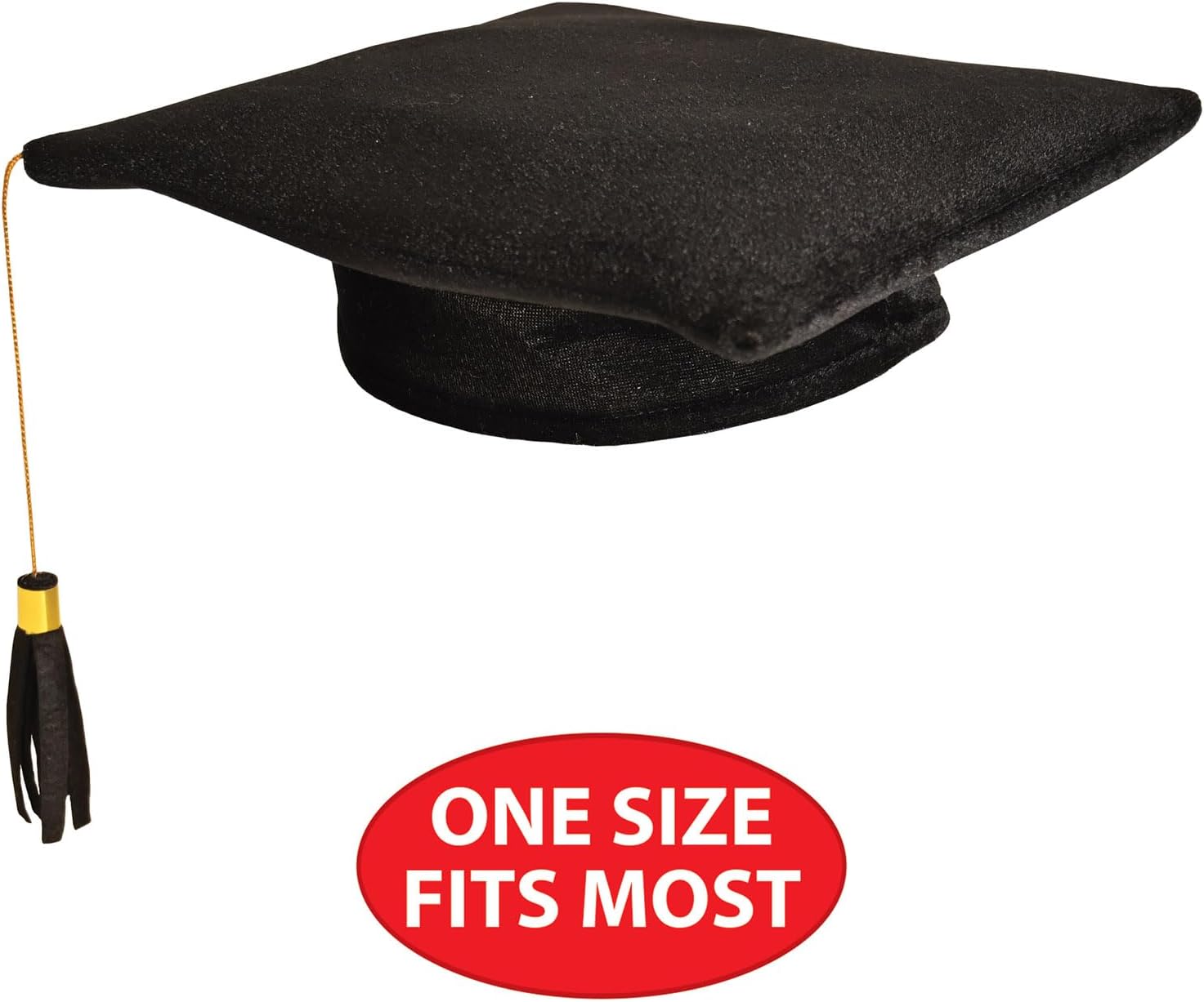 Beistle Unisex Plush Graduation Cap for Kids and Adults