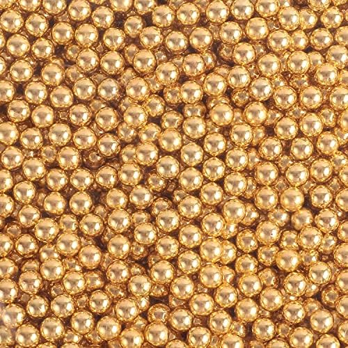 Sooyee 1700 Pcs Gold Faux Pearls No Hole 8mm