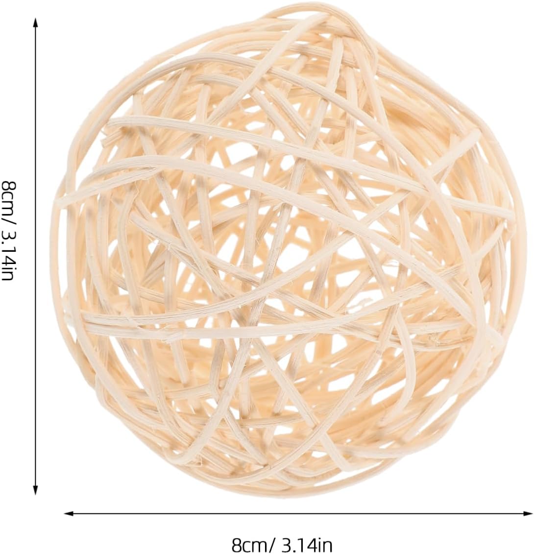ARTIBETTER 6 Pcs Decorative Rattan Balls for Centerpiece
