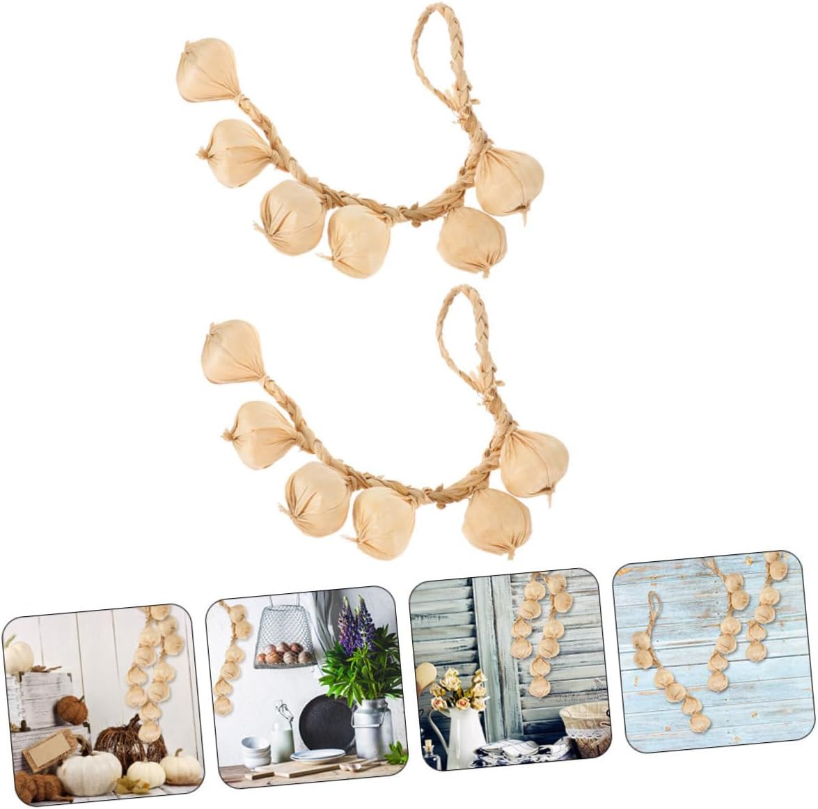 Artificial Garlic String Decor for Home and Event Setup
