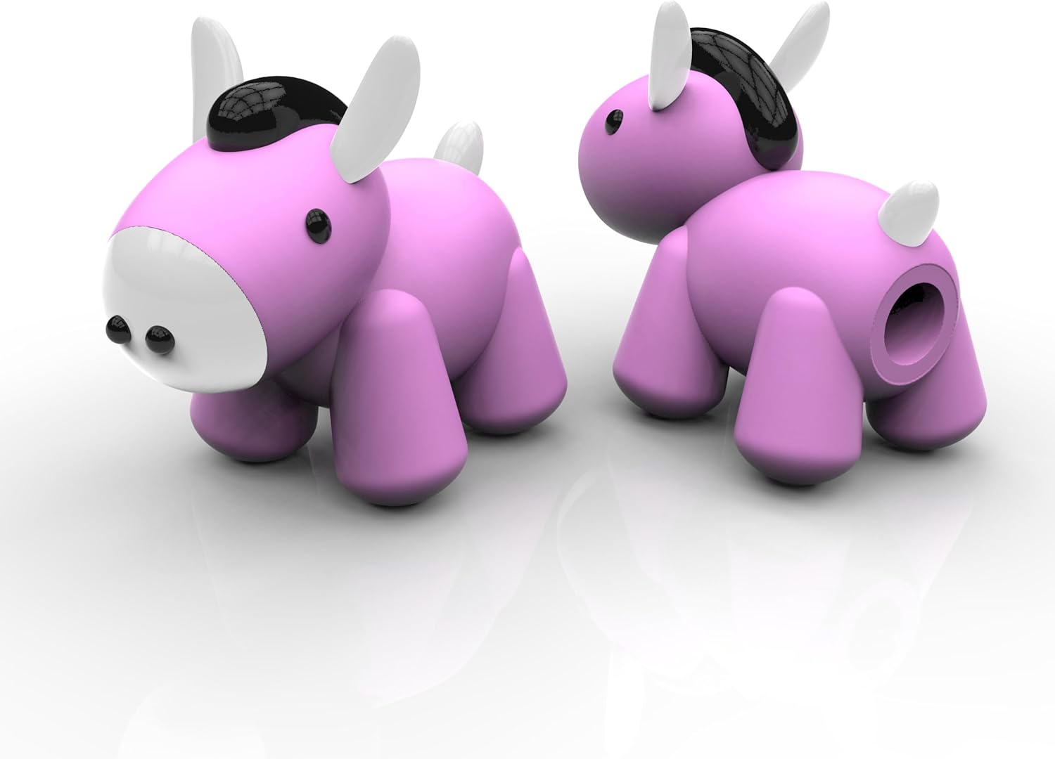 Cute Horse Curtain Rod Finials for Kids Bedroom