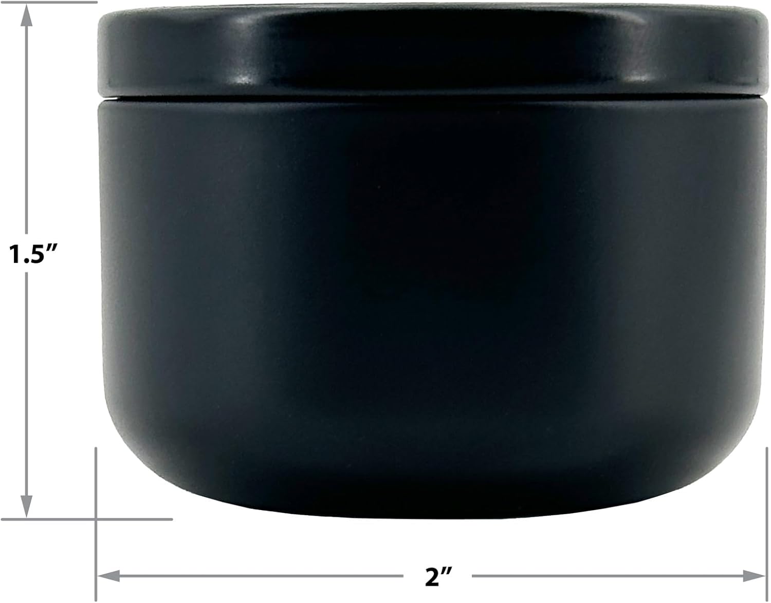 Custom Candles with Personalized Black Tin