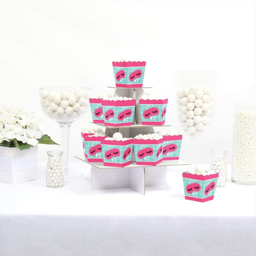 Big Dot of Happiness Spa Day Party Favor Boxes Set of 12