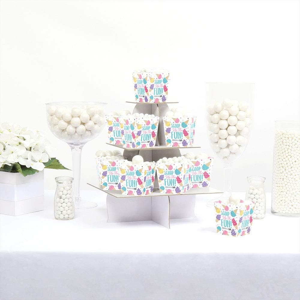 Big Dot of Happiness Ice Cream Party Favor Boxes Set of 12