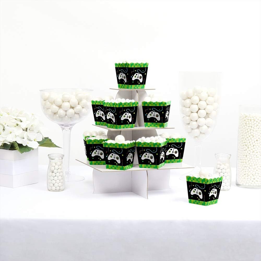 Big Dot of Happiness Game Zone Mini Candy Boxes Set of 12