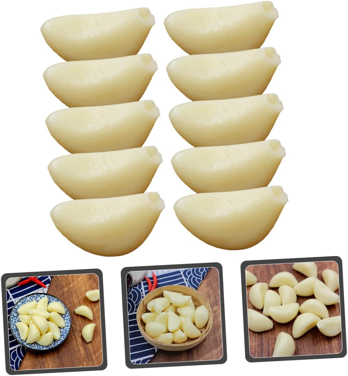Realistic Fake Garlic Cloves Model for Photography Props