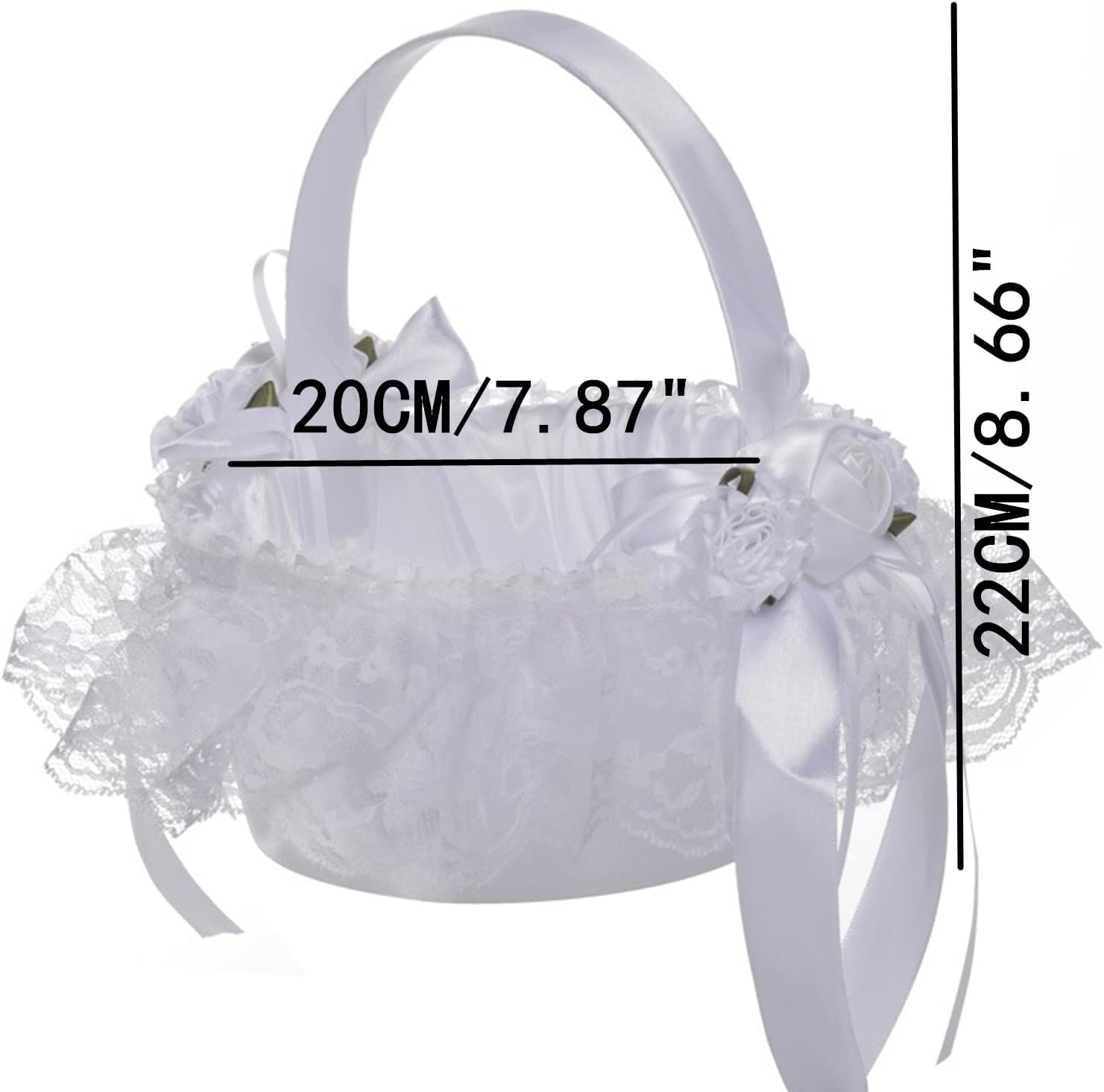 2 PCS Creative Handheld Wedding Flower Baskets for Girls and Kids