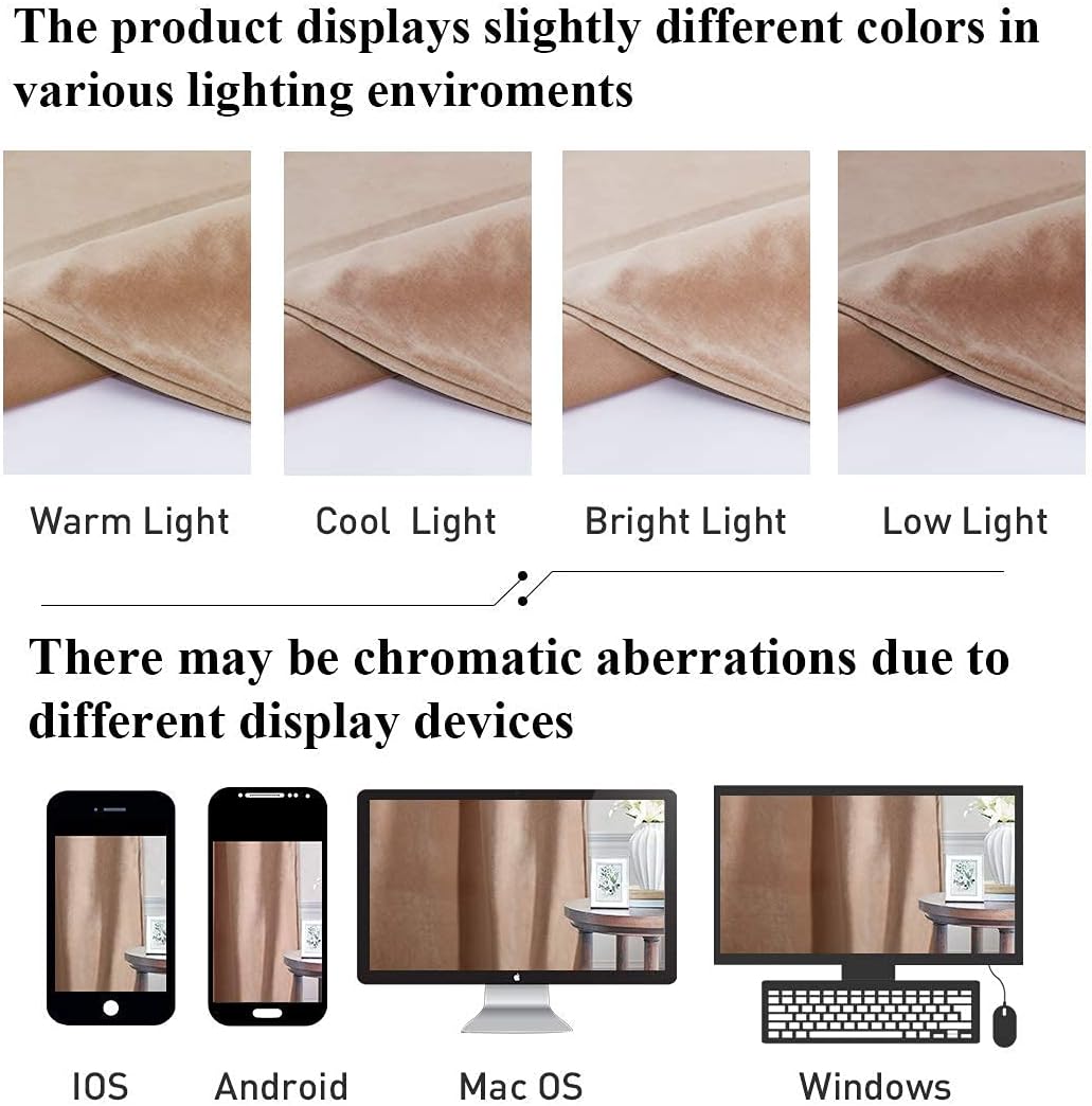 StangH Blush Velvet Valance Curtain - 52x18 Inches 1 Panel