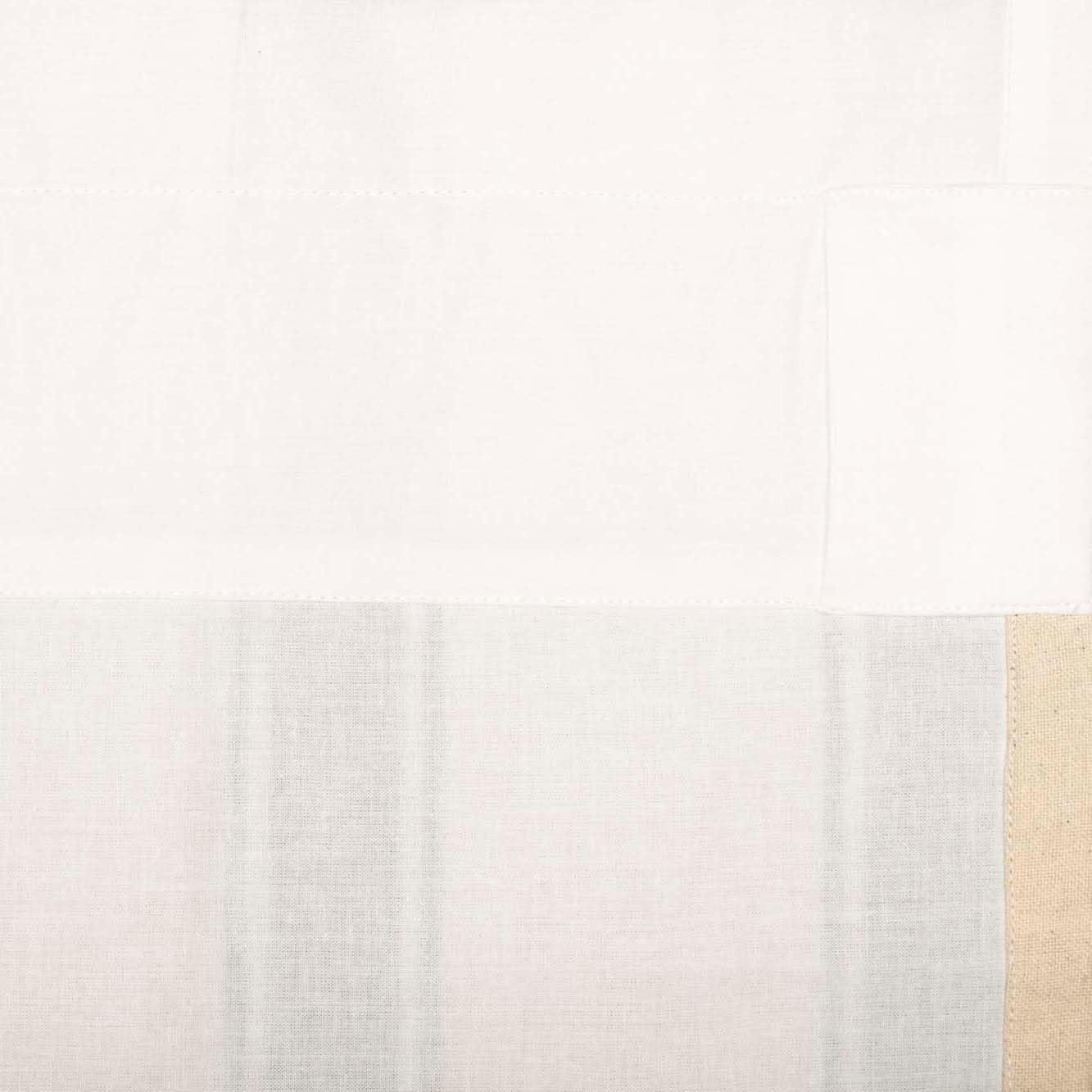 VHC Brands Grace Grain Sack Stripe Swag Panels Set of 2
