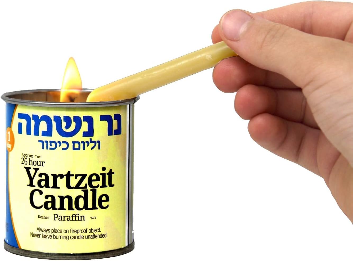 One Day Yahrzeit Candles 12 Pack Jar Candles