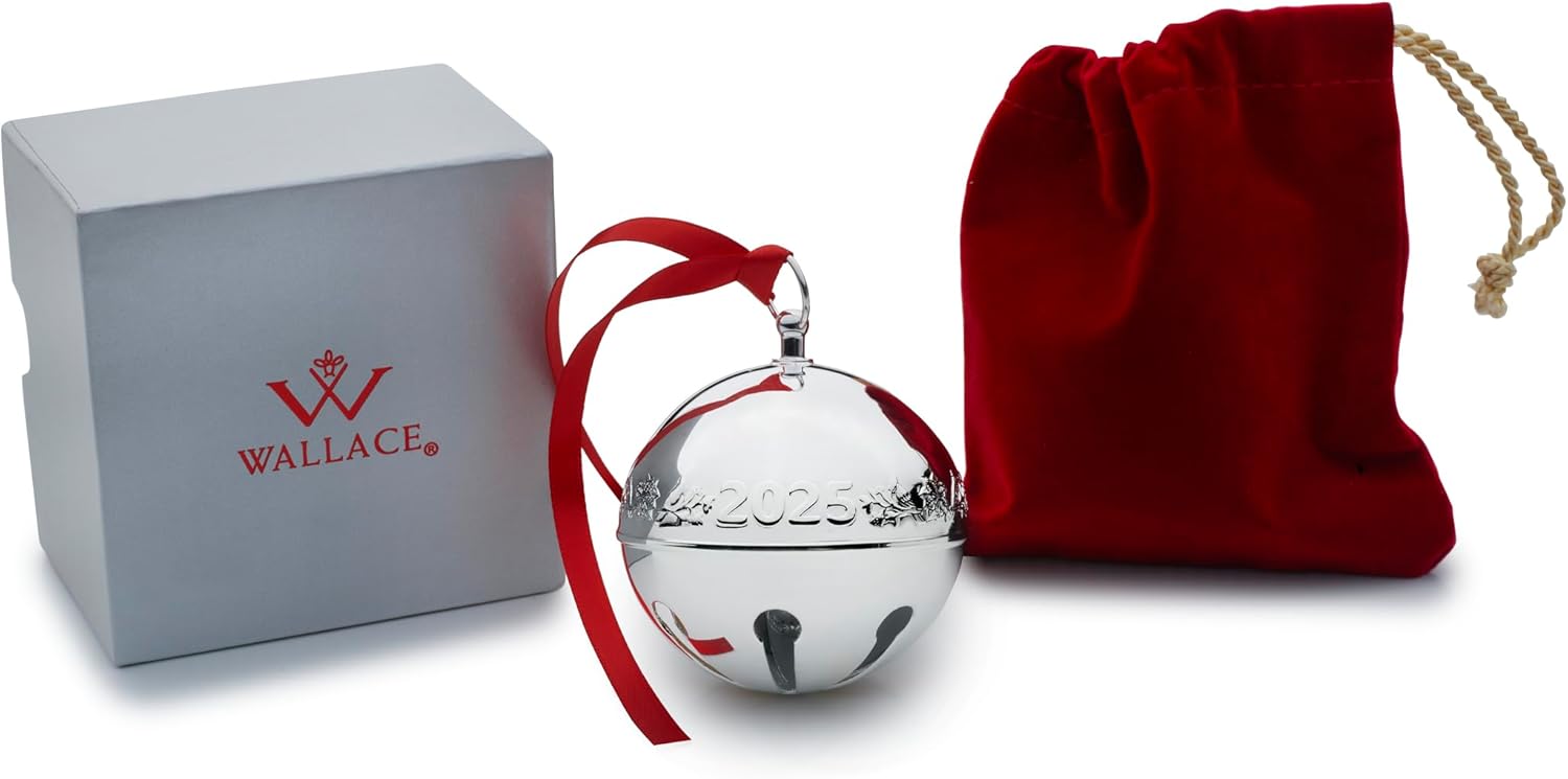 Wallace 2025 Silver Plated Sleigh Bell Ornament 55th Edition 1
