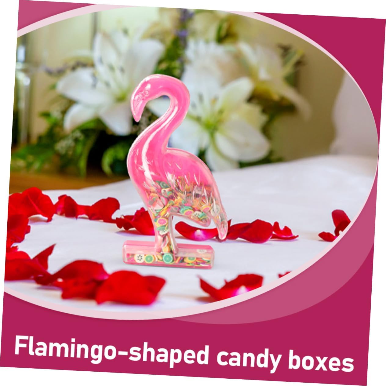 Cabilock 12pcs Flamingo Candy Boxes Treat Storage Wedding Favors