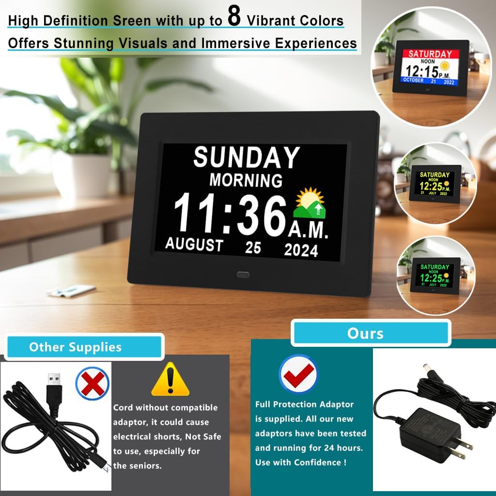 Vfa Upgraded Digital Alarm Clock with 19 Alarms