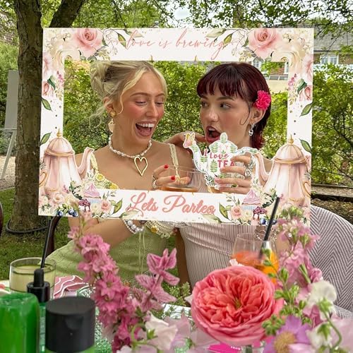 LaVenty Tea Party Photo Booth Props Frame