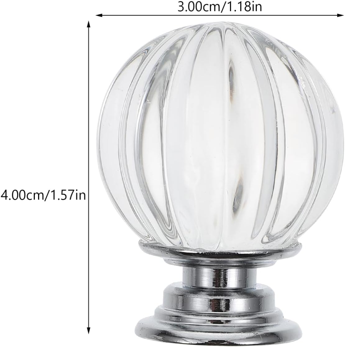 Crystal Curtain Finials Set for Modern Decor