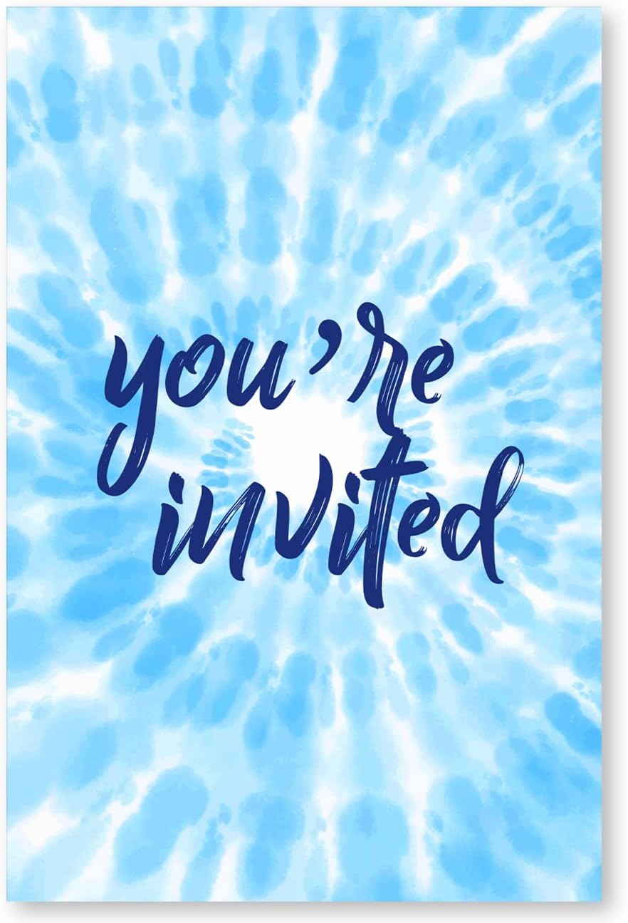 Soiceu Water Slide Birthday Invites with Envelopes Set of 20 for Boys
