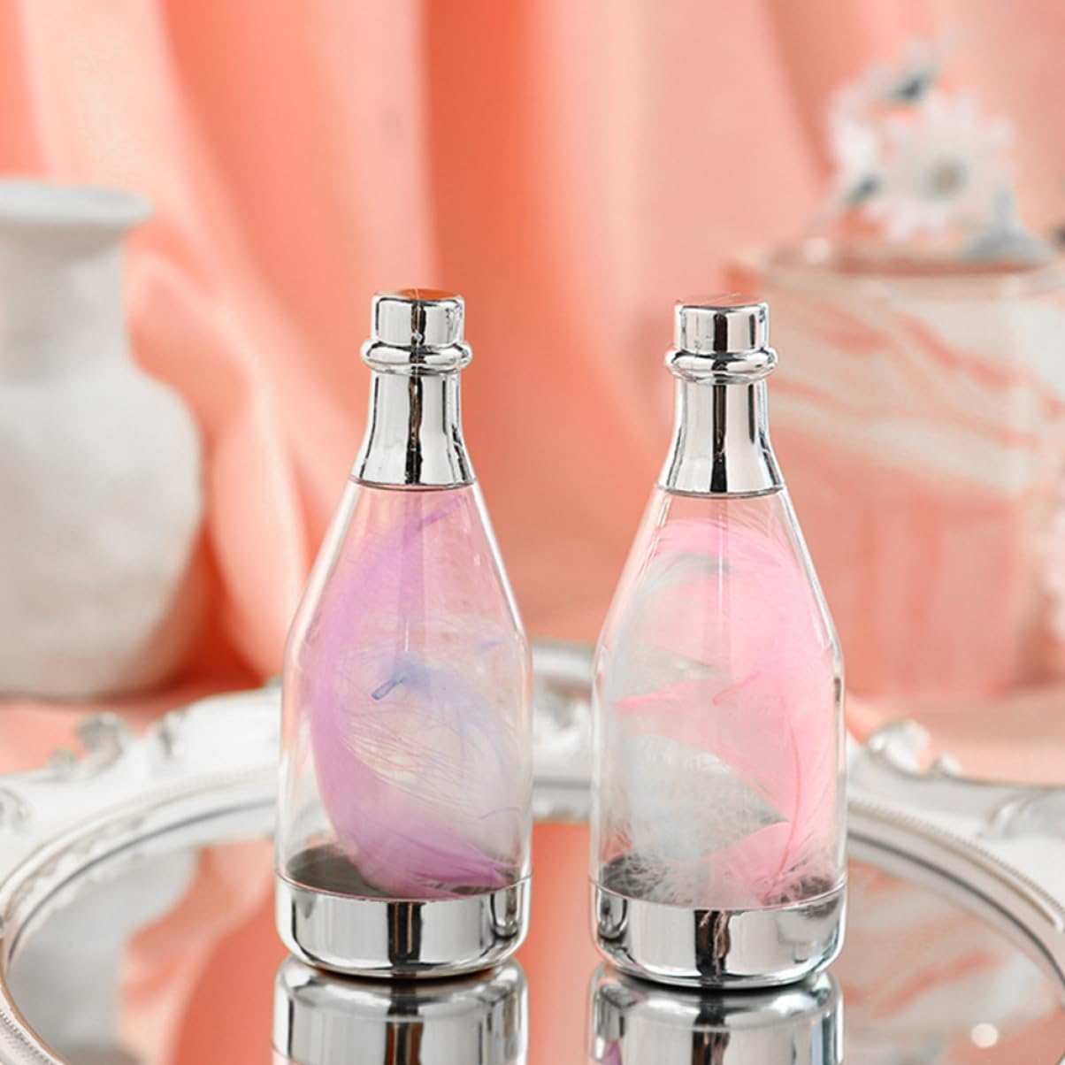 KOMBIUDA Mini Wine Bottle Candy Boxes for Wedding Party Favors