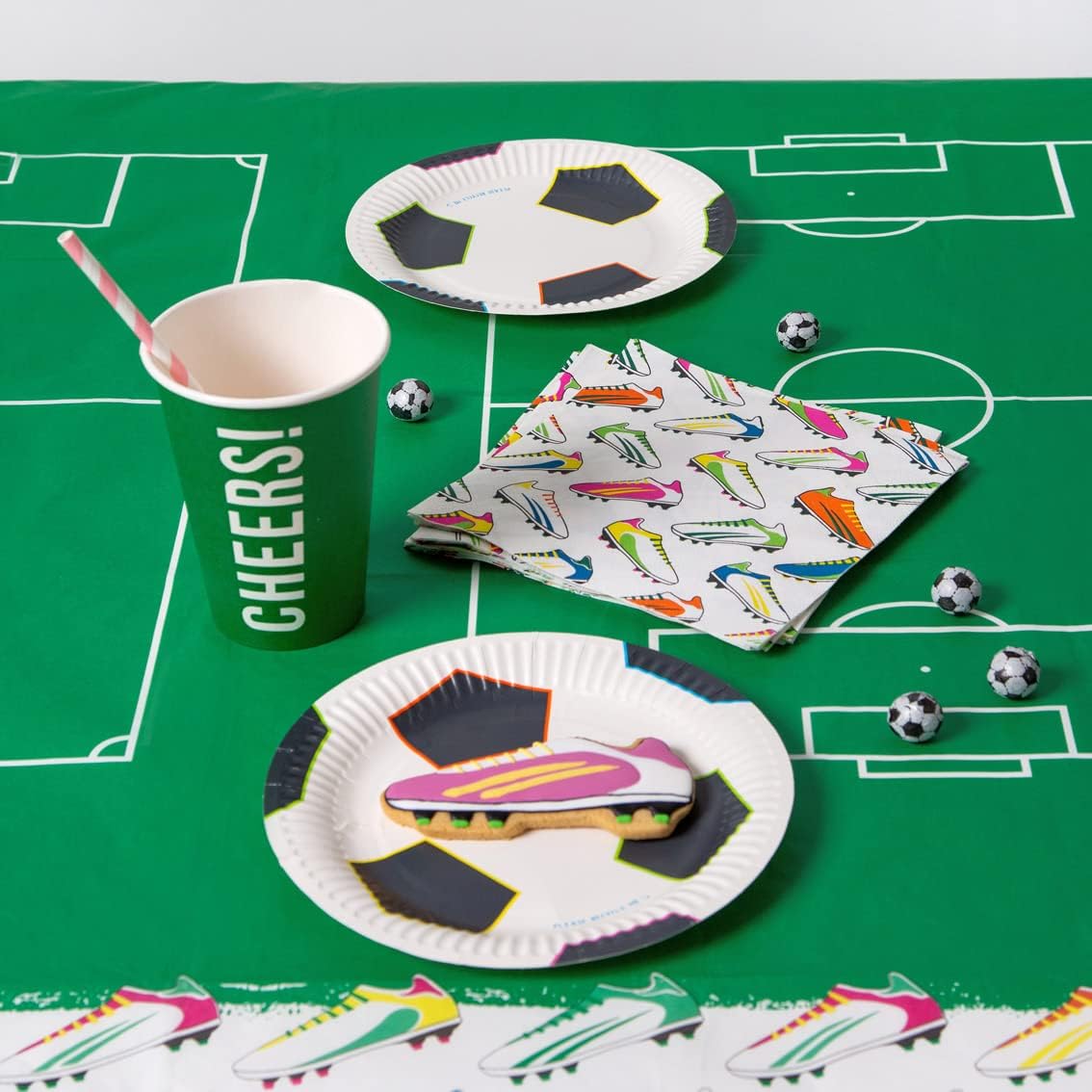 Talking Tables Soccer Plates Pack of 12