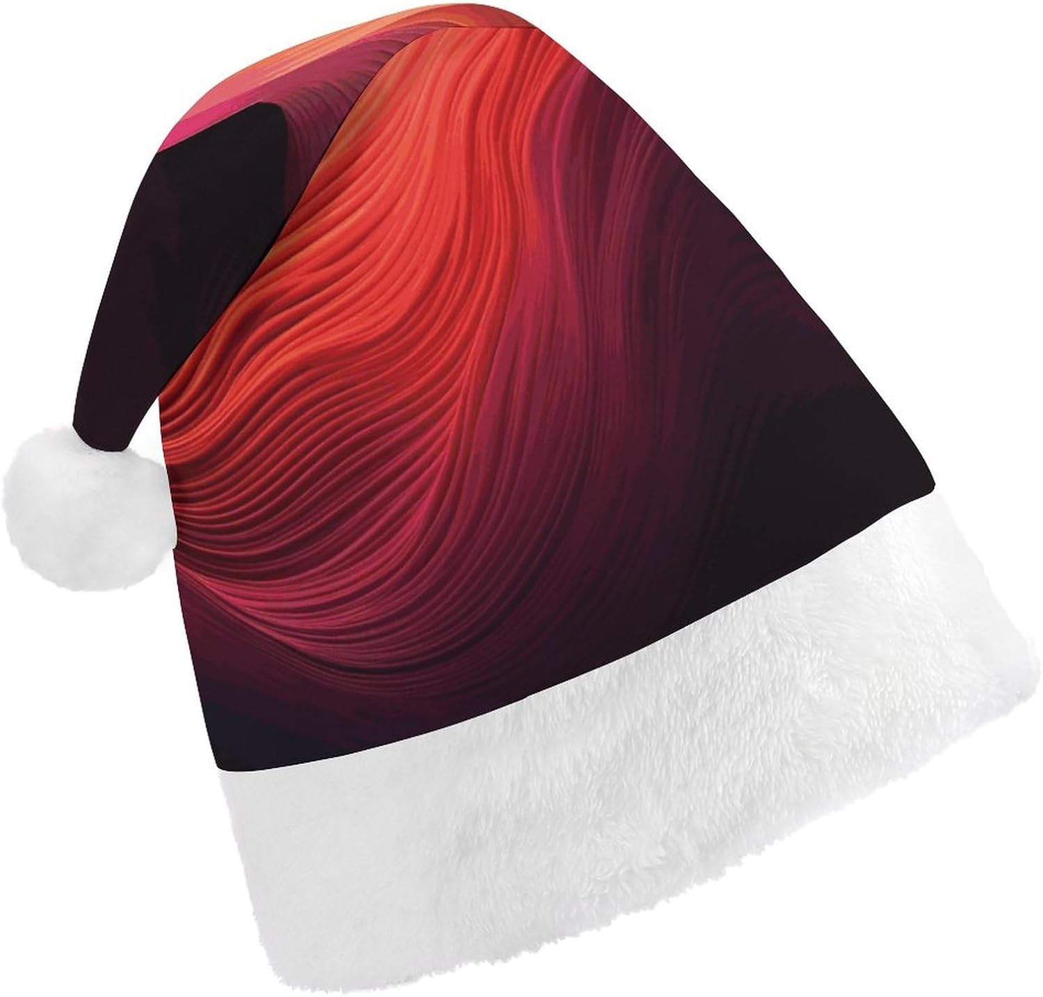 Gradient Red Santa Hat Christmas Party Headwear
