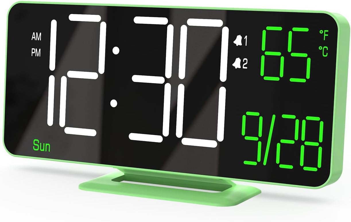 KOSUMOSU 67 Inch Digital Clock with Dual Alarms