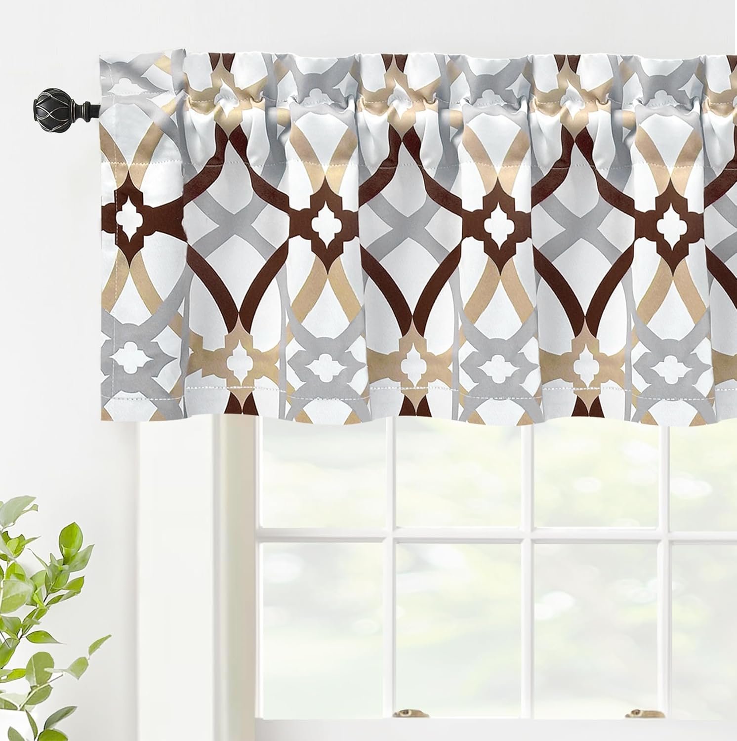 DriftAway Alexander Pattern Blackout Valance 52x14 Inches