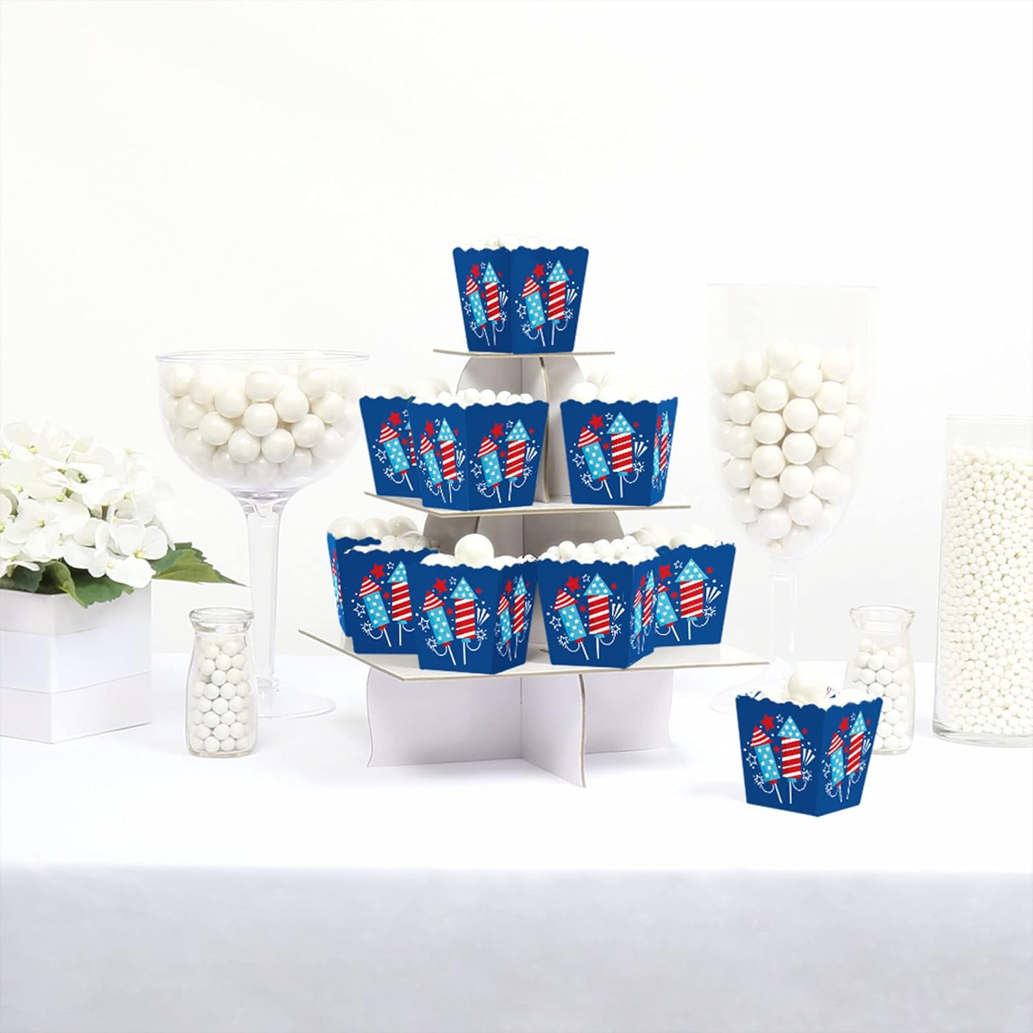Firecracker 4th of July Mini Candy Boxes Set of 12
