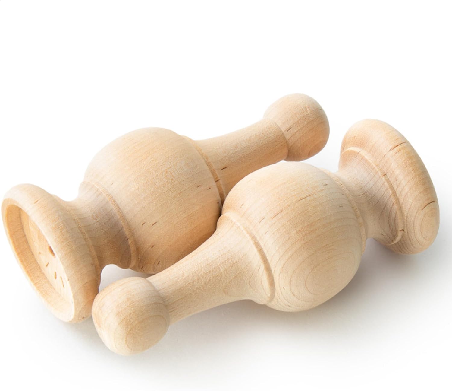 Pinehurst Crafts Decorative Wooden Curtain Rod Finials Pack of 4