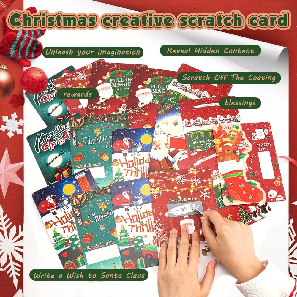 16 Christmas Scratch-Off Cards for Fun and Surprise