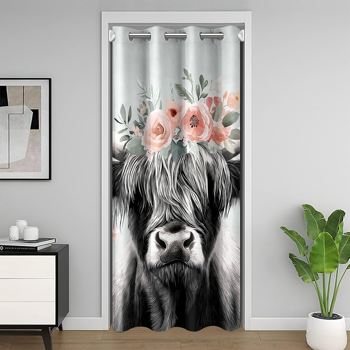 Erosebridal Bright Flowers Door Drape 42x84