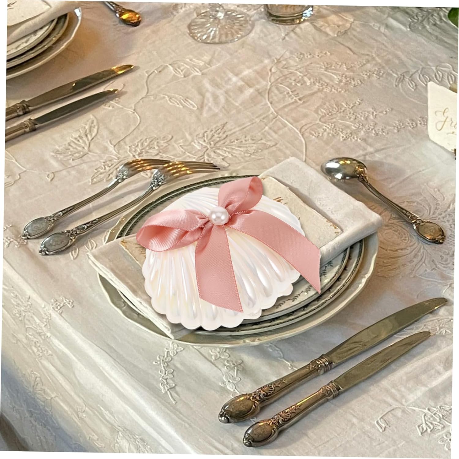 PRETYZOOM 30pcs Shell Shape Candy Boxes for Wedding and Party Favors