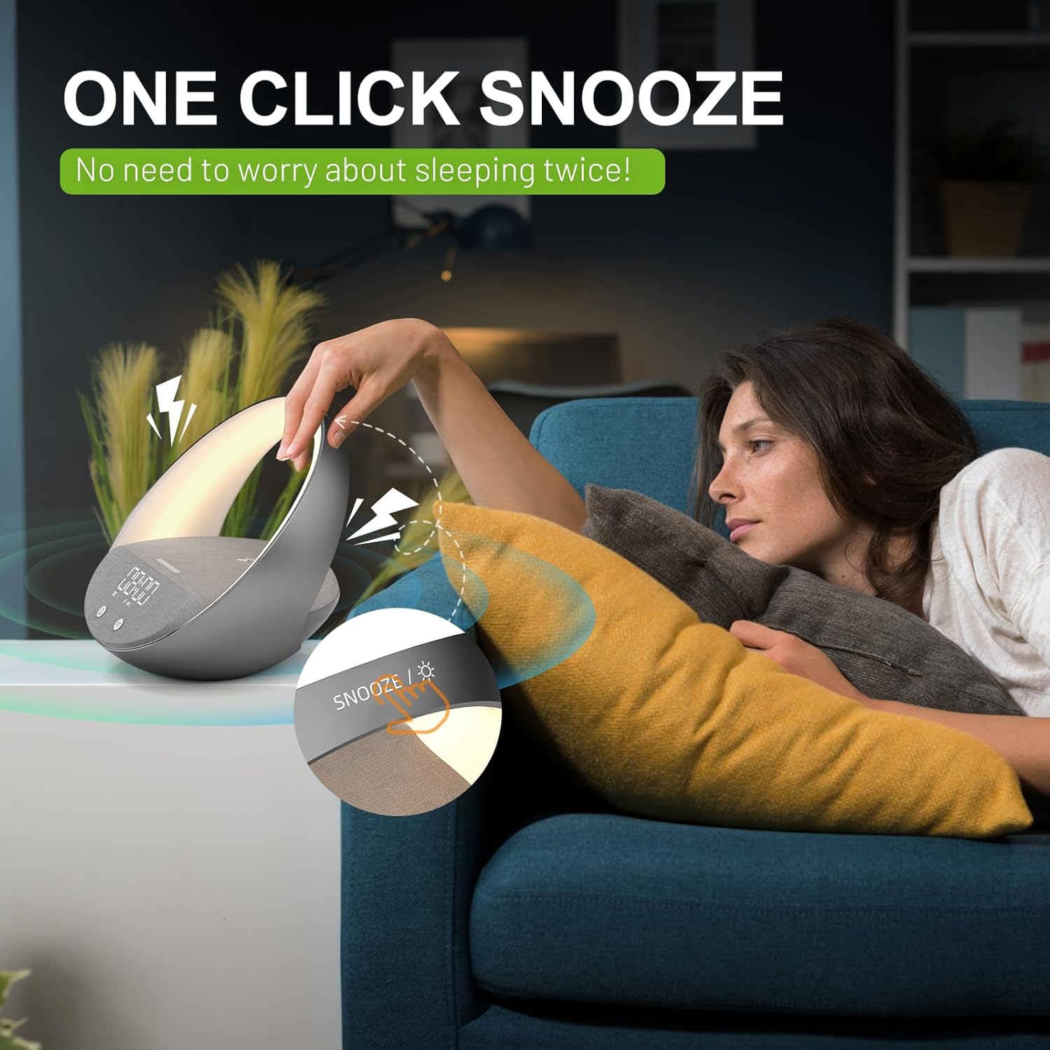 Bluetooth Alarm Clock with Sunrise Simulation and Night Light