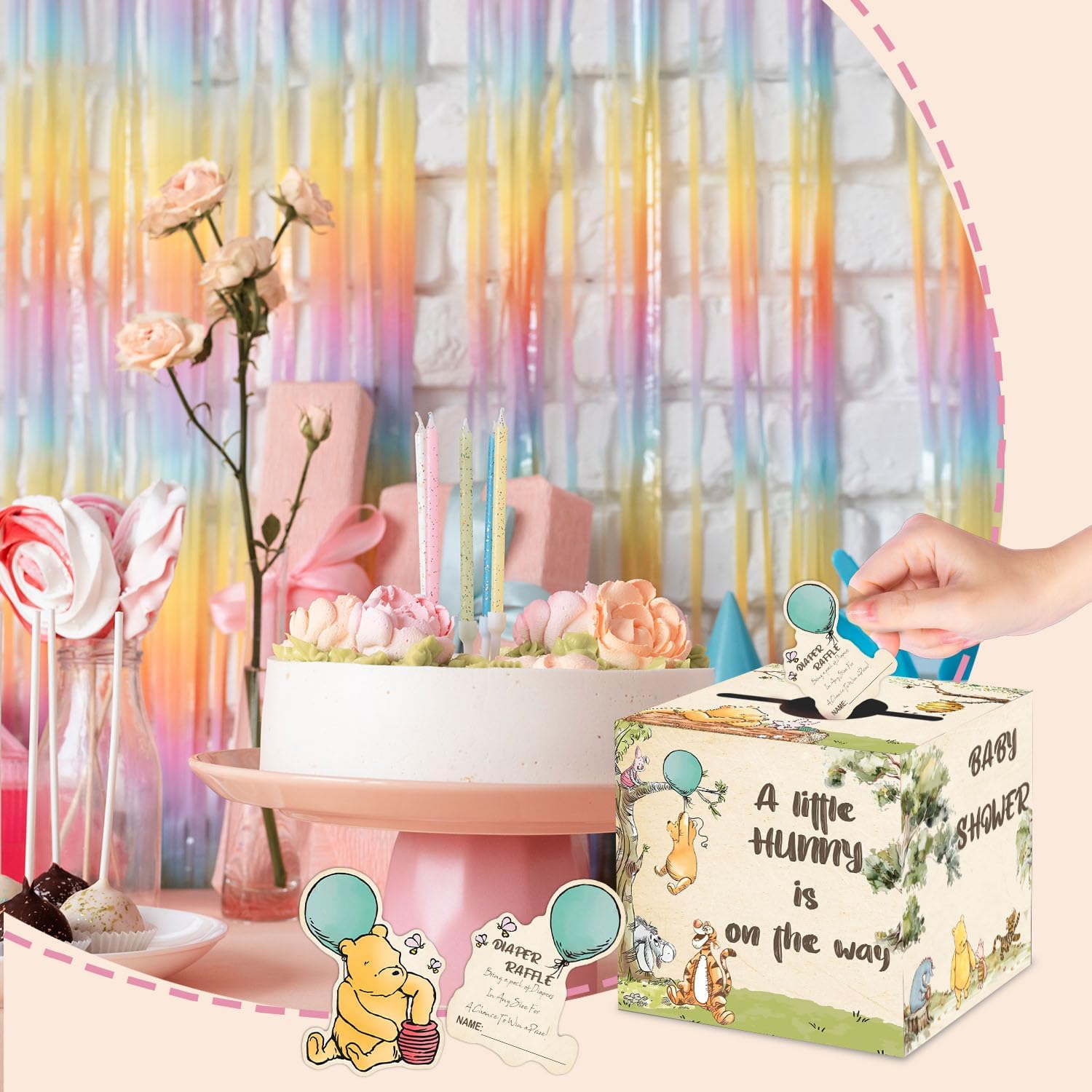 Winnie the Pooh Baby Shower Decorations 50 Pcs
