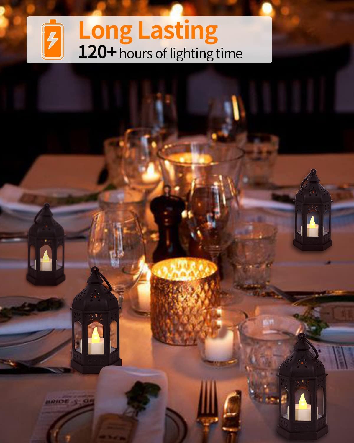 SHYMERY Decorative Candle Lantern Set of 6