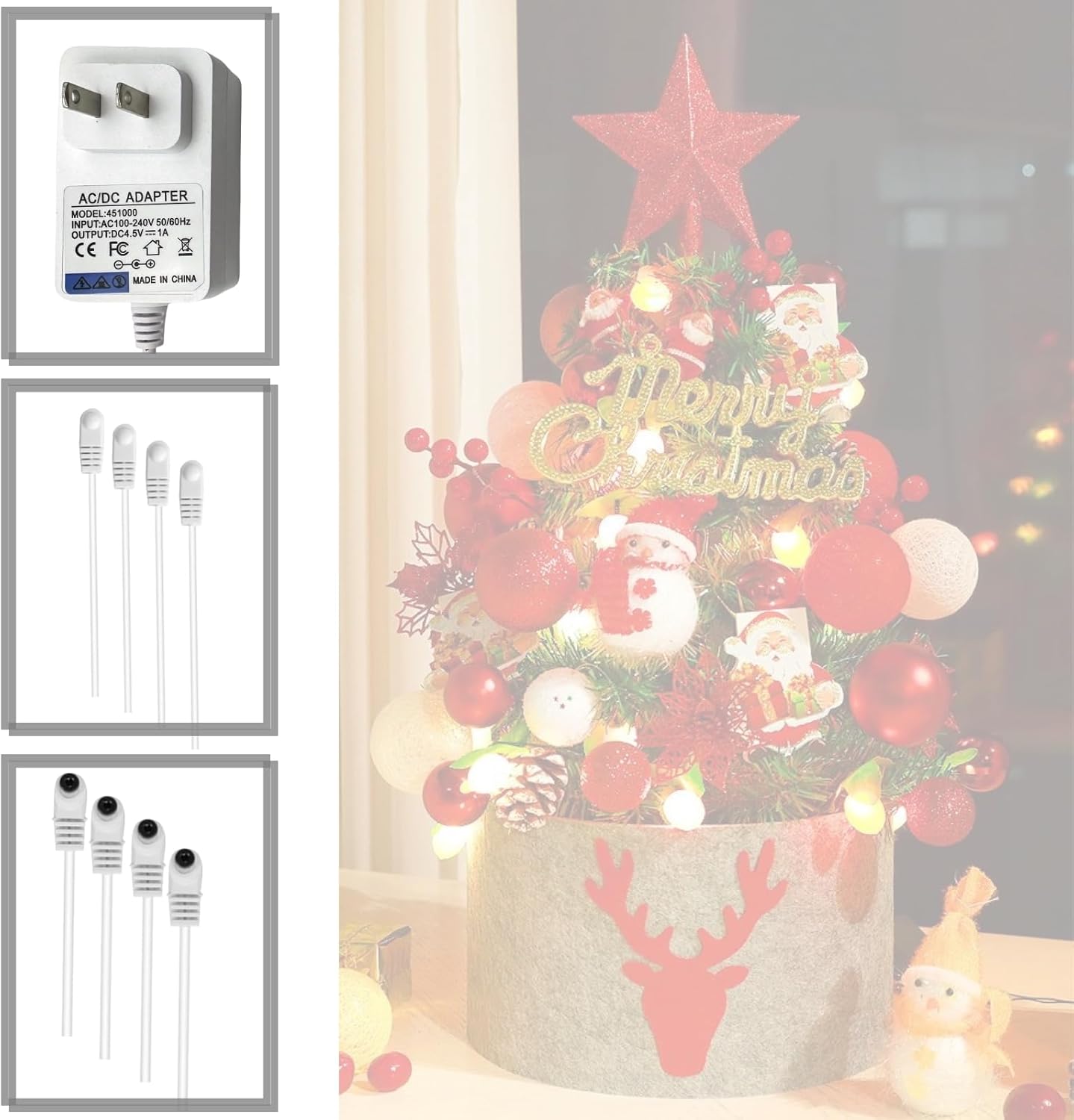 4-Output ACDC 45V Power Adapter for LEMAX Decorations