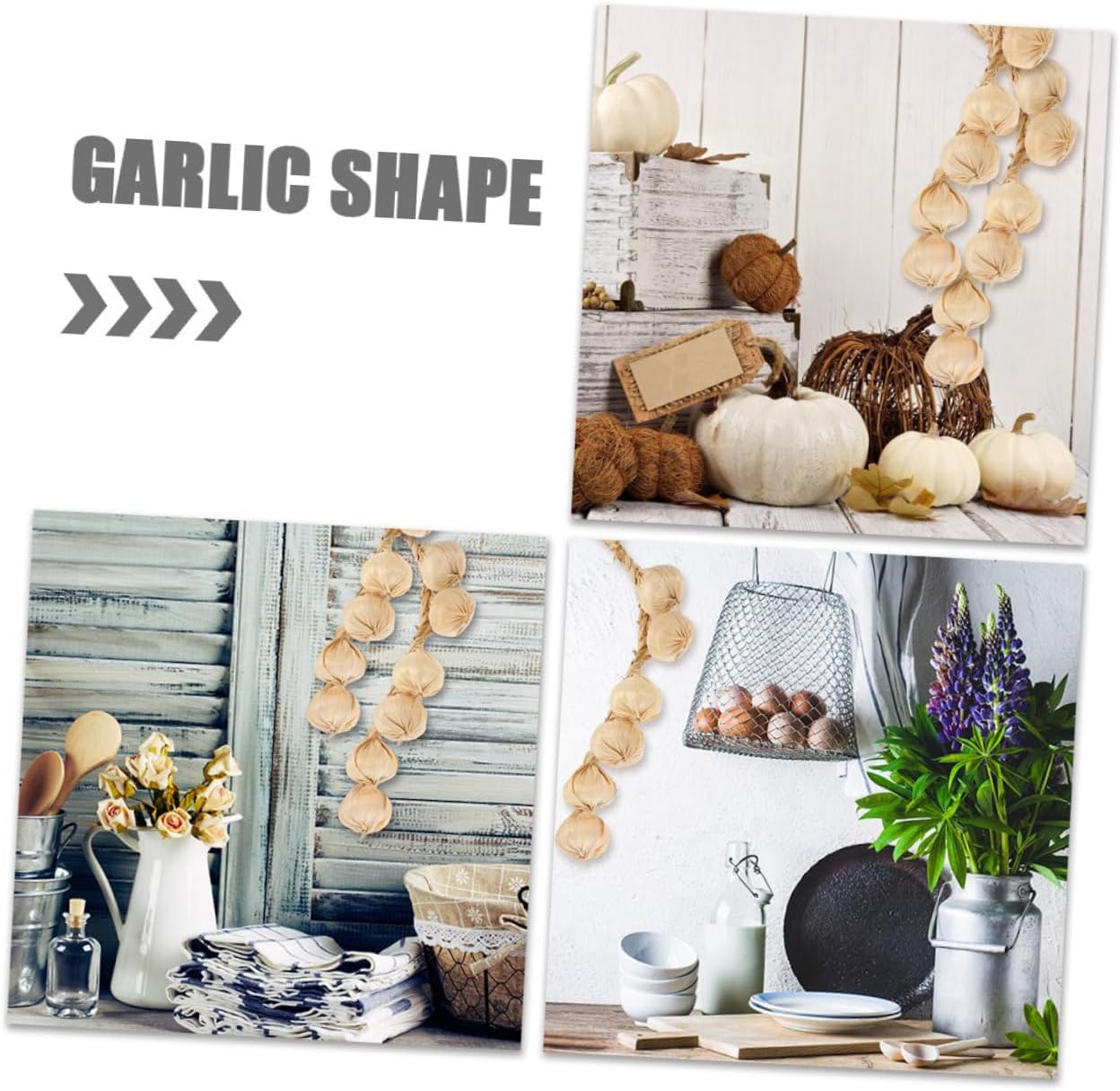 Artificial Garlic String Decor for Home and Event Setup
