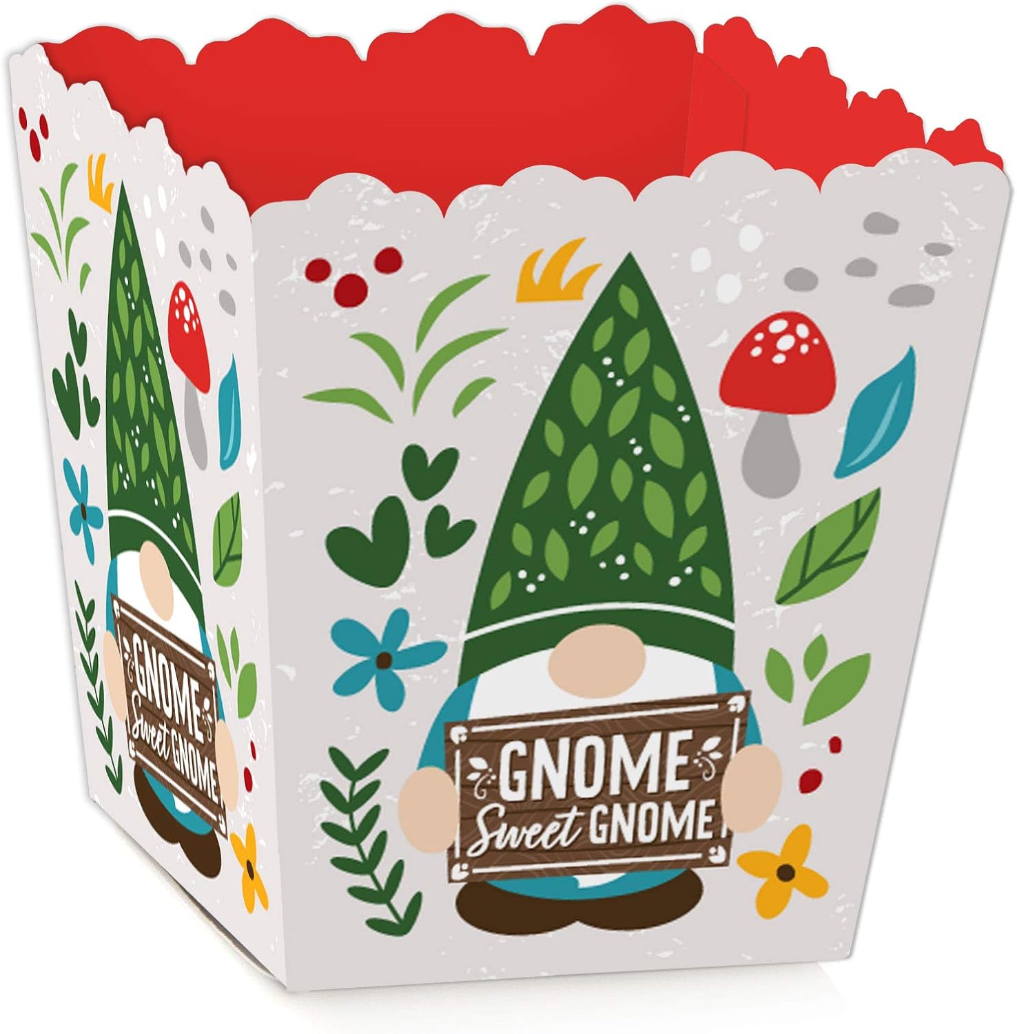 Big Dot of Happiness Garden Gnomes Party Favor Boxes Set of 12