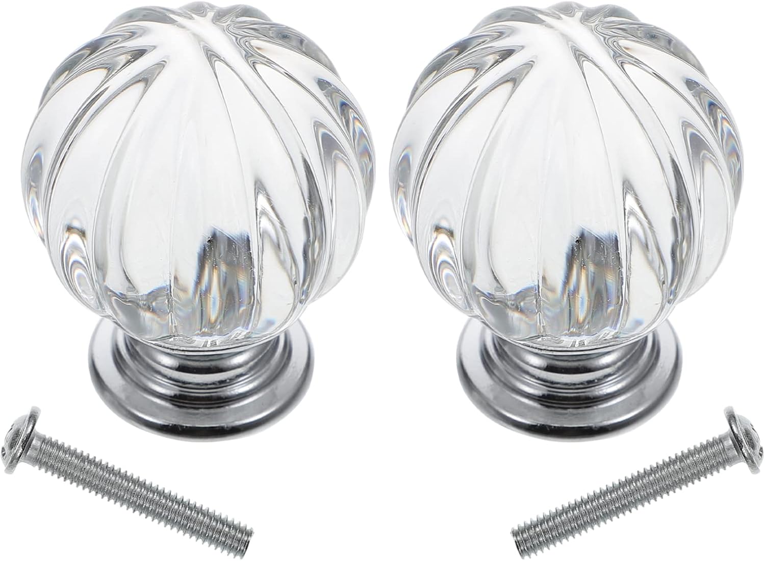 Crystal Curtain Finials Set for Modern Decor