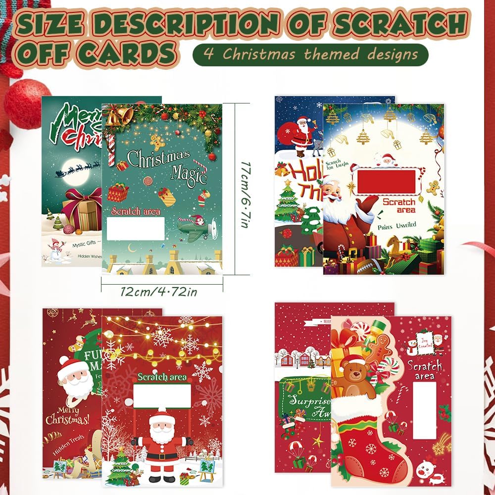 16 Christmas Scratch-Off Cards for Fun and Surprise