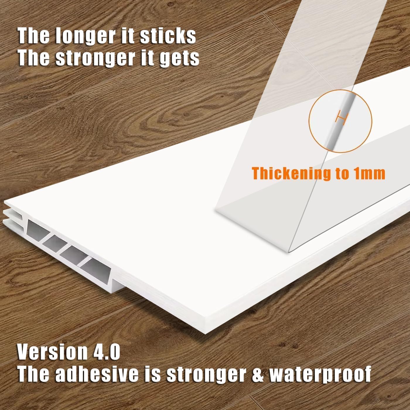 Suptikes 2 Pack Door Draft Stopper White 18x37 Inches