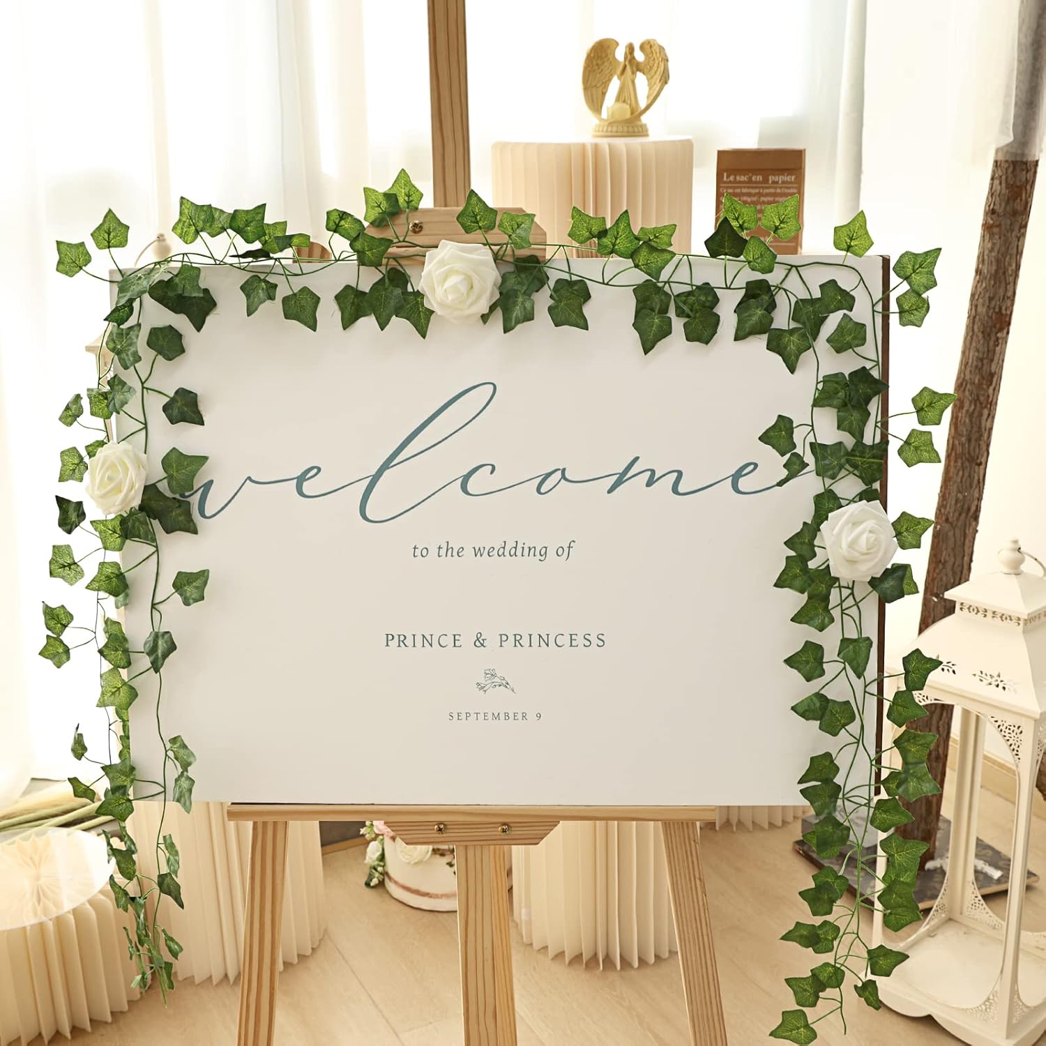 CEWOR 14 Pack Artificial Ivy Garland for Wall Decor