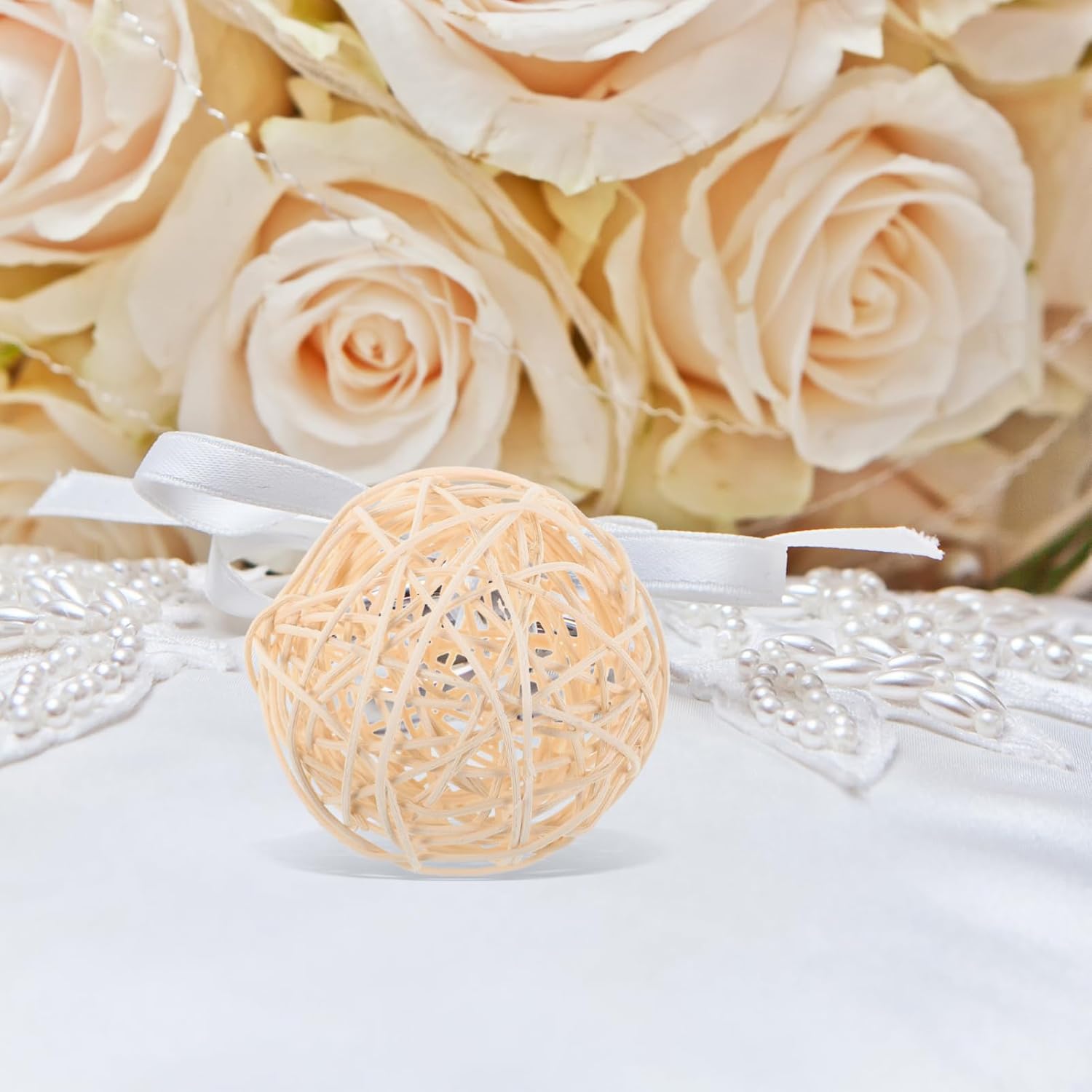 ARTIBETTER 6 Pcs Decorative Rattan Balls for Centerpiece