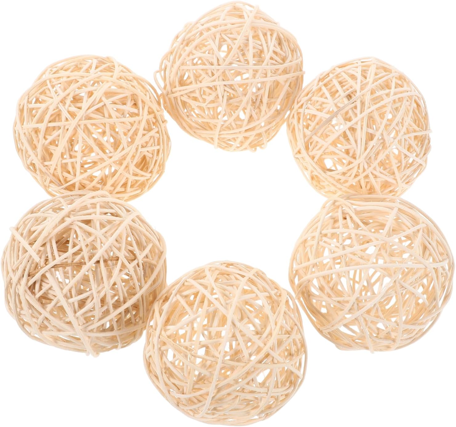 ARTIBETTER 6 Pcs Decorative Rattan Balls for Centerpiece