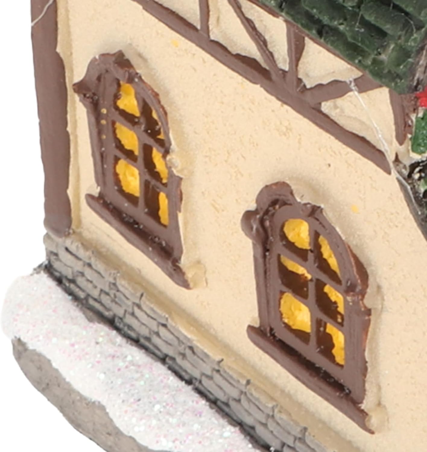 TOPINCN LED Lighted Christmas Village House Decor