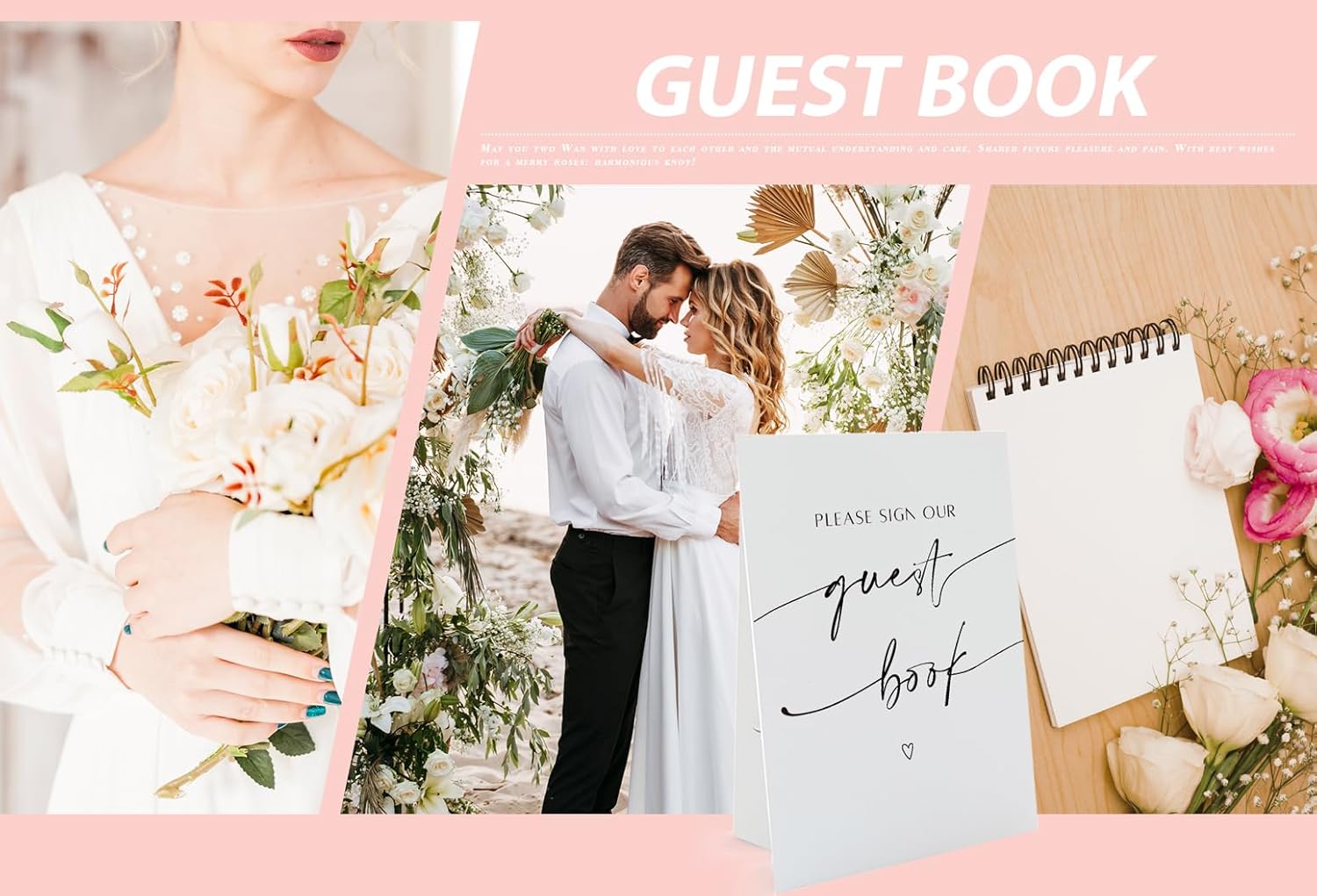 Plese Sign Our Guest Book Sign 8x11 Inch Table Sign with Holder