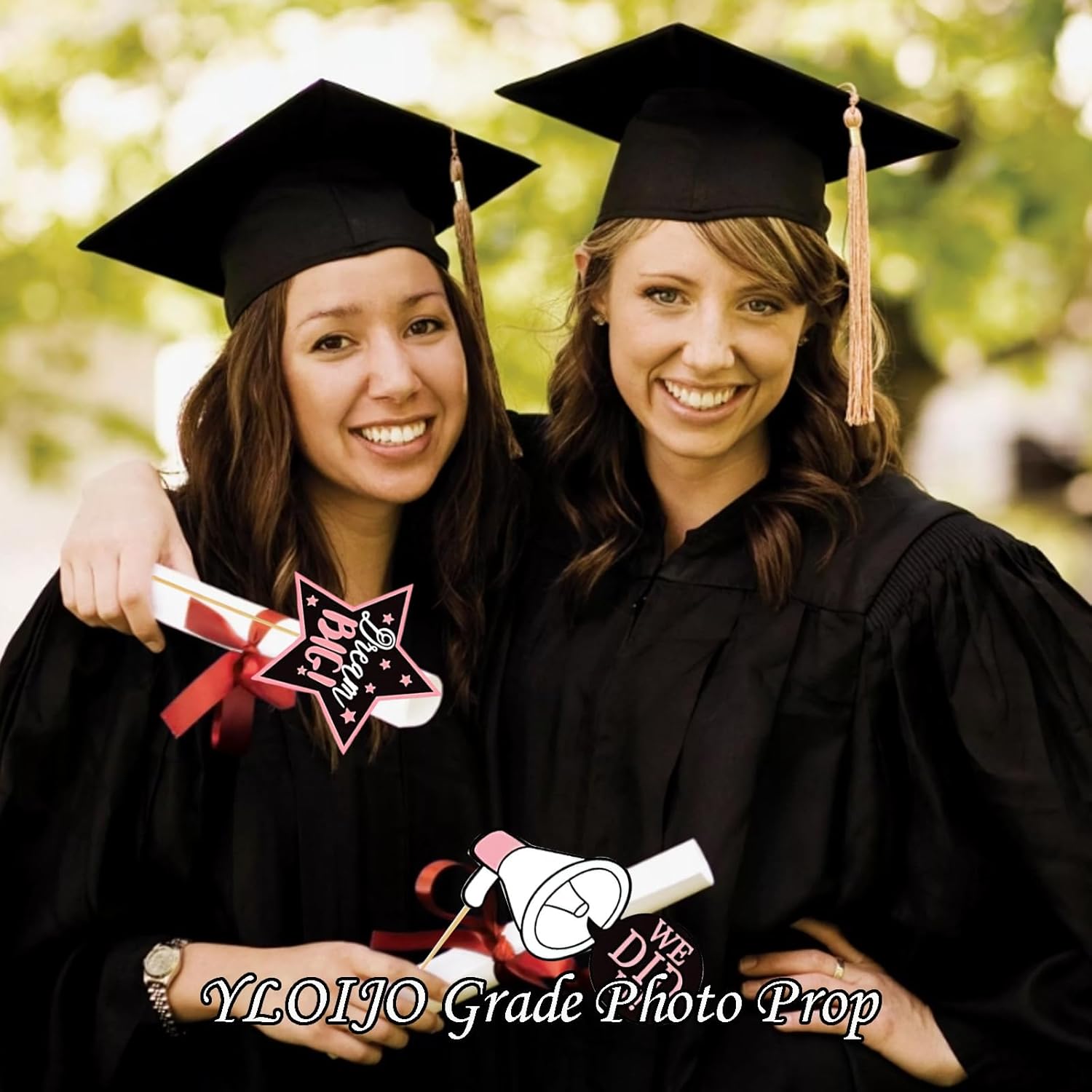 24Pcs Happy Graduation 2025 Photo Booth Props
